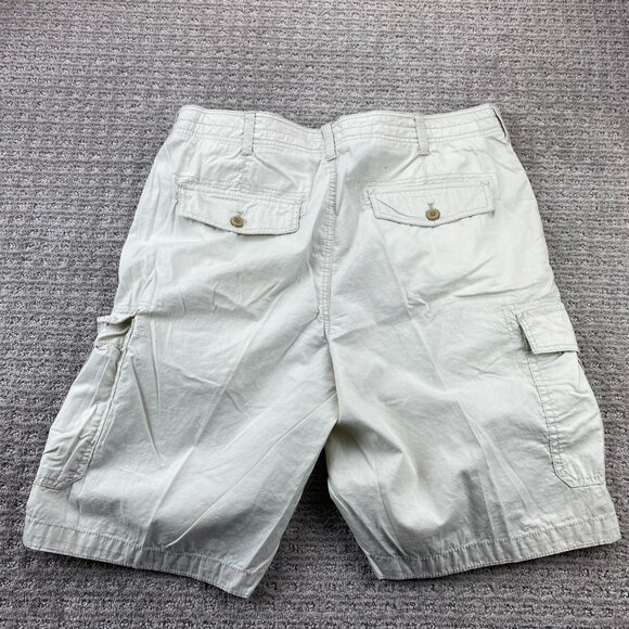 IZOD Cargo Shorts Men 36 Beige Casual Short Pants Outdoor Preppy Golf Camping - Picture 7 of 13